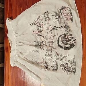 Vintage state of Oklahoma apron
